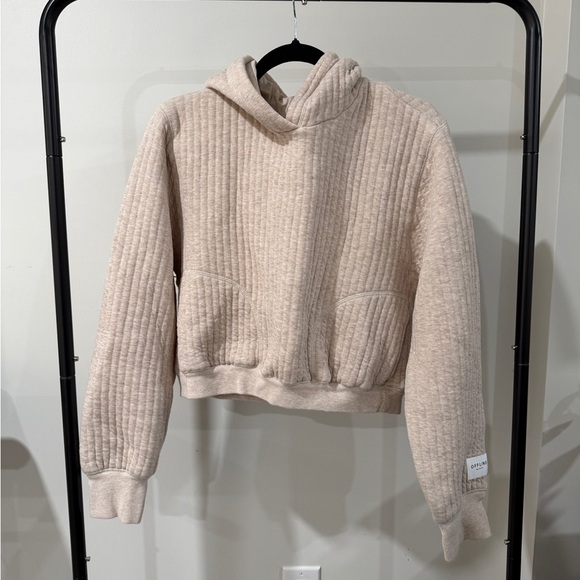 aerie Tops - Aerie Beige Quilted Hoodie
